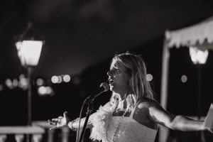 Bride's sister singing a song