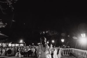 Bride addressing the guests