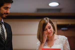 The emotional bride